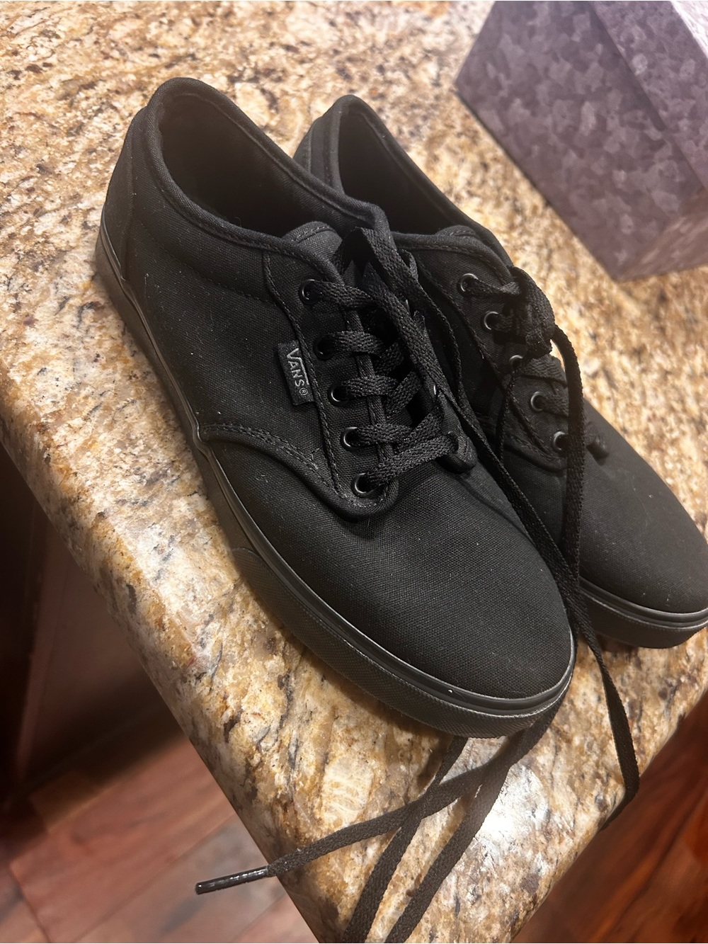 Vans Women’s Authentic Core Canvas Sneakers in Black Brand New